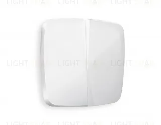 Лицевая панель OMEGA (Белый глянец) для 2-клавишных выключателей QUANT OP1030 OP1030