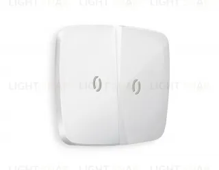 Лицевая панель OMEGA (Белый глянец) для 2-клавишных выключателей с подсветкой QUANT OP1040 OP1040