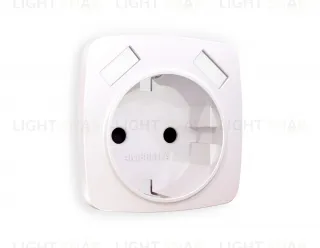 Лицевая панель OMEGA (Жемчуг) для электрической розетки с заземлением со шторками 2USB тип A+A QUANT OP2090 OP2090