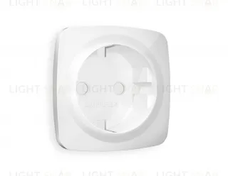 Лицевая панель OMEGA (Белый глянец) для электрической розетки с заземлением QUANT OP1060 OP1060