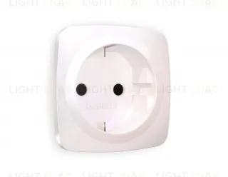 Лицевая панель OMEGA (Жемчуг) для электрической розетки с заземлением со шторками QUANT OP2070 OP2070