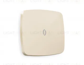 Лицевая панель OMEGA (Бежевый глянец) для 1-клавишных выключателей с подсветкой QUANT OP3020 OP3020