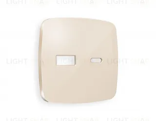 Лицевая панель OMEGA (Бежевый глянец) для розетки 2USB тип A+C QUANT OP3110 OP3110