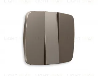 Лицевая панель OMEGA (Темная бронза матовый) для 3-клавишных выключателей QUANT OP6350 OP6350