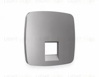 Лицевая панель OMEGA (Сталь матовый) для компьютерной/телефонной розетки RJ-45/RJ-11 QUANT OP5120 OP5120