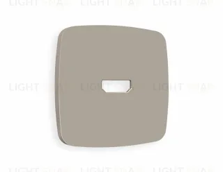 Лицевая панель OMEGA (Серо-бежевый матовый) для HDMI розетки QUANT OP3740 OP3740