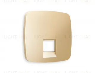 Лицевая панель OMEGA (Шампань) для компьютерной/телефонной розетки RJ-45/RJ-11 QUANT OP6120 OP6120