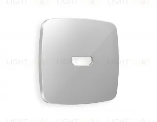 Лицевая панель OMEGA (Серебро глянец) для HDMI розетки QUANT OP4140 OP4140