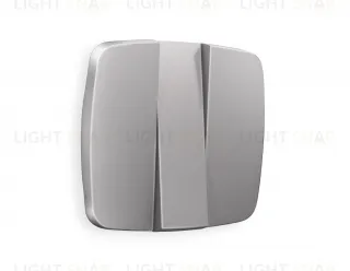 Лицевая панель OMEGA (Сталь матовый) для 3-клавишных выключателей QUANT OP5050 OP5050