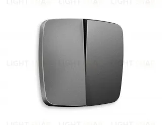 Лицевая панель OMEGA (Антрацит серый) для 2-клавишных выключателей QUANT OP6530 OP6530