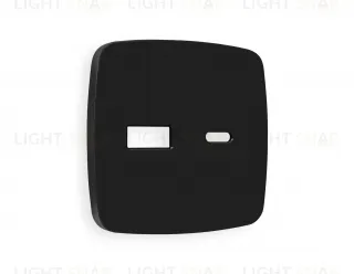 Лицевая панель OMEGA (Черный матовый) для розетки 2USB тип A+C QUANT OP8110 OP8110