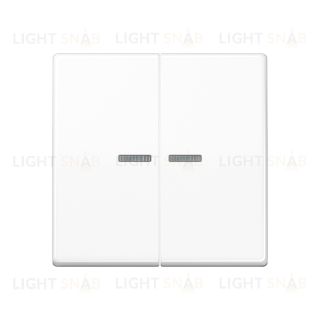 Jung AS 500 Белая клавиша 2-я с подсветкой AS591-5KO5WW AS591-5KO5WW