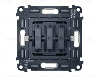 Механизм 3-клавишного выключателя 10A-250V QUANT VM133 VM133