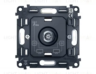 Механизм TV розетки проходной 5-1000 MHz 4dB QUANT VM211 VM211