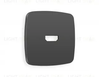 Лицевая панель OMEGA (Графит Мягкое касание) для HDMI розетки QUANT OP9140 OP9140