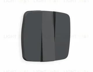 Лицевая панель OMEGA (Графит Мягкое касание) для 3-клавишных выключателей QUANT OP9050 OP9050