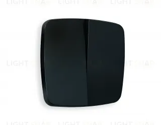 Лицевая панель OMEGA (Черный матовый) для 2-клавишных выключателей QUANT OP8030 OP8030