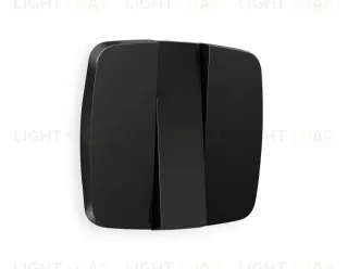 Лицевая панель OMEGA (Черный матовый) для 3-клавишных выключателей QUANT OP8050 OP8050