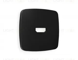 Лицевая панель OMEGA (Черный матовый) для HDMI розетки QUANT OP8140 OP8140