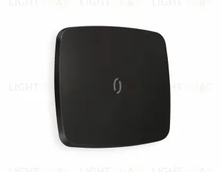 Лицевая панель OMEGA (Черный матовый) для 1-клавишных выключателей с подсветкой QUANT OP8020 OP8020