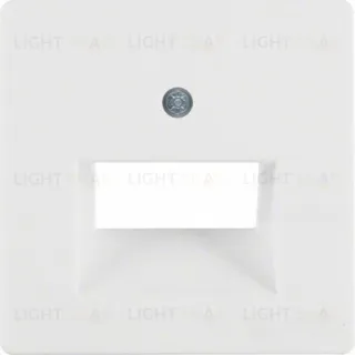 Центральная панель для розетки UAE, Q.1/Q.3, цвет: полярная белизна, с эффектом бархата 14096089 14096089