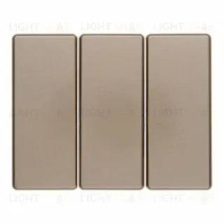 Клавиши для трехклавишного выключателя, Arsys, цвет: светло-бронзовый, лак 14659011 14659011