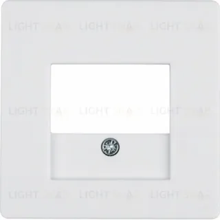 Центральная панель для розетки TAE, Q.1/Q.3, цвет: полярная белизна, с эффектом бархата 10336089 10336089