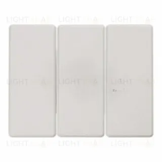 Клавиши для трехклавишного выключателя, Arsys, цвет: полярная белизна, глянцевый 14650069 14650069