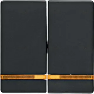 Клавиши с оранжевой линзой, Q.1/Q.3, цвет: антрацитовый, с эффектом бархата 16276086 16276086