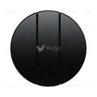 Клавиши для трехклавишного выключателя, R.1/R.3, цвет: черный 16652045 16652045