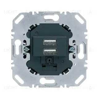 Механизм USB-розетки для подзарядки 230 V цвет: антрацитовый 260205 260205
