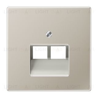 Jung LS 990 нержавеющая сталь накладка 2-ой наклонной ТЛФ/комп розетки ES2969-2UA ES2969-2UA