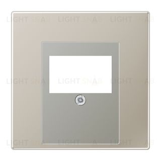 Jung LS 990 нержавеющая сталь накладка 1-ой наклонной ТЛФ/комп розетки ES2969T ES2969T