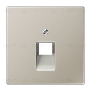 Jung LS 990 нержавеющая сталь накладка 1-ой наклонной ТЛФ/комп розетки ES2969-1UA ES2969-1UA