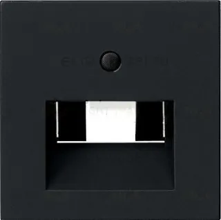Накладка 50*50 мм для розеток UAE/IAE Gira Standart 55, черный матовый 0270005 0270005