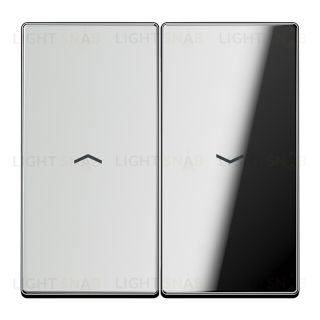 Jung LS 990 Блестящий хром клавиша 2-я жалюзийная GCR2995P GCR2995P