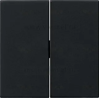 Клавиша 2-ная Gira S-55 черная матовая 0295005 0295005