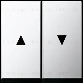 Gira ДвойнGira S-55 Хром Клавиша 2-ая жалюзийная 0294605 0294605