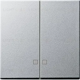 Gira S-55 Алюминий Клавиша 2-ая с линзами подсветки 063126 063126