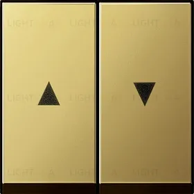 Gira S-55 Латунь Клавиша 2-ая жалюзийная 0294604 0294604