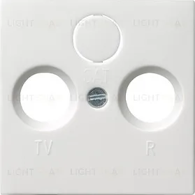 Gira S-55 Бел Накладка TV-FM-(SAT) розетки 086927 086927