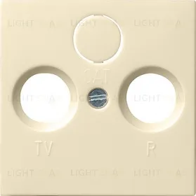 Gira S-55 Крем глянц Накладка TV-FM-(SAT) розетки 086901 086901