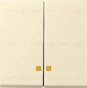 Gira S-55 Крем глянц Клавиша 2-ая с линзами подсветки 063101 063101