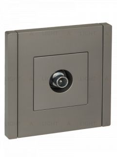 Розетка TV проходная IEK Forte&Piano нержавеющая сталь FP-A10-P-K46 FP-A10-P-K46