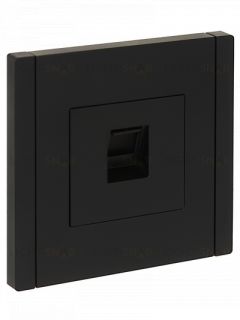 Розетка компьютерная RJ45 кат.6 черный IEK Forte&Piano FP-K10-2-K02 FP-K10-2-K02