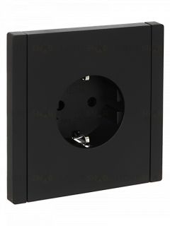 Розетка с заземлением IEK Forte&Piano 16A/250В, черный FP-R11-16-K02 FP-R11-16-K02