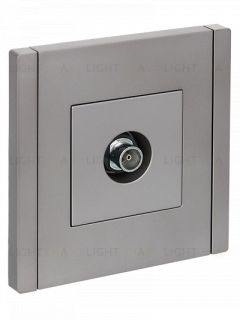 Розетка TV оконечная IEK Forte&Piano нержавеющая сталь FP-A10-O-K46 FP-A10-O-K46