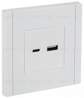 Розетка USB двойная A+C 18Вт IEK Forte&Piano белый FP-U22-018-K01 FP-U22-018-K01