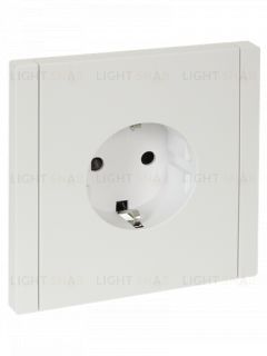 Розетка с заземлением с защитными шторками 16А IEK Forte&Piano белый FP-R14-16-K01 FP-R14-16-K01