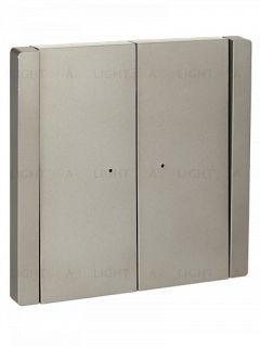 Выключатель 2-клавишный с индикацией 10А IEK Forte&Piano нержавеющая сталь FP-V20-1-10-1-K46 FP-V20-1-10-1-K46